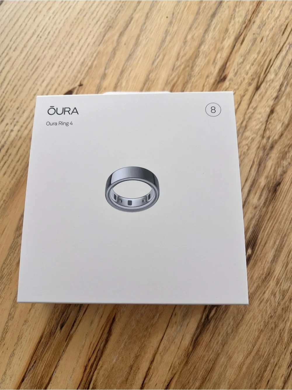 New in Box Oura Ring 4 Smart Ring - Silver Finish
